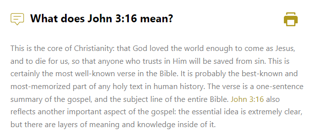 John 3:16, Bible Reference