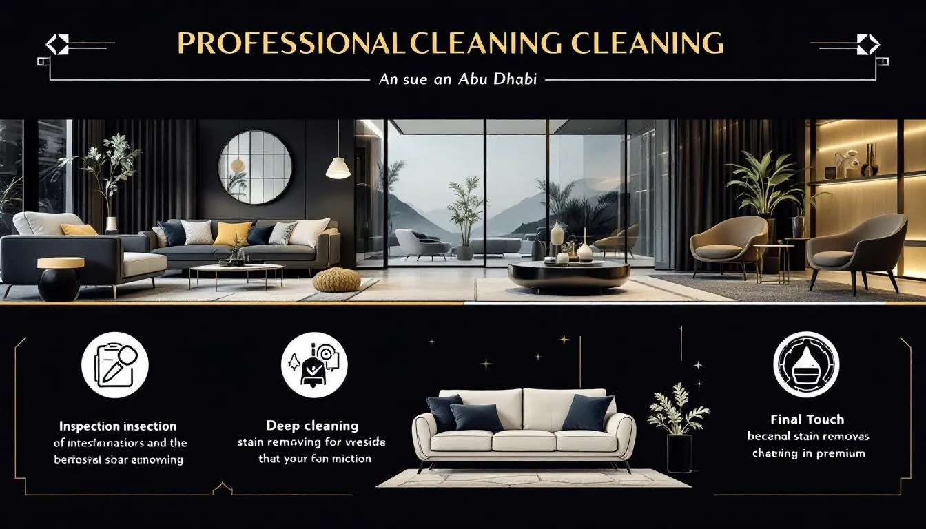 A checklist of factors to consider when choosing a sofa cleaning company in Abu Dhabi.