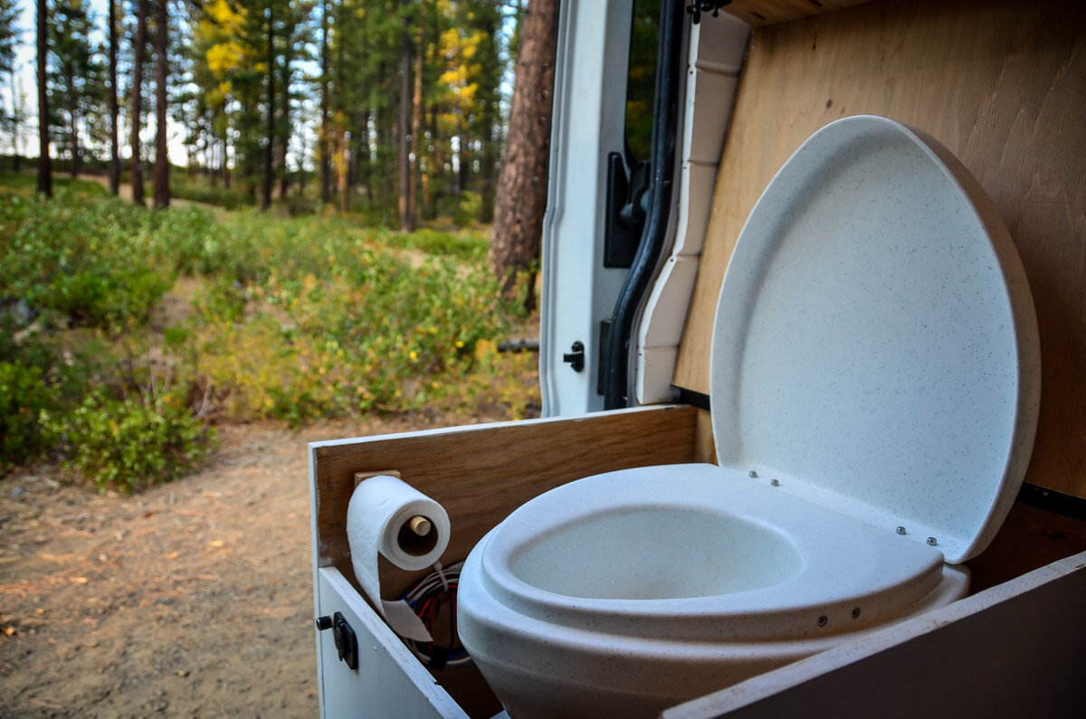Natures Head Composting Toilet Outdoors