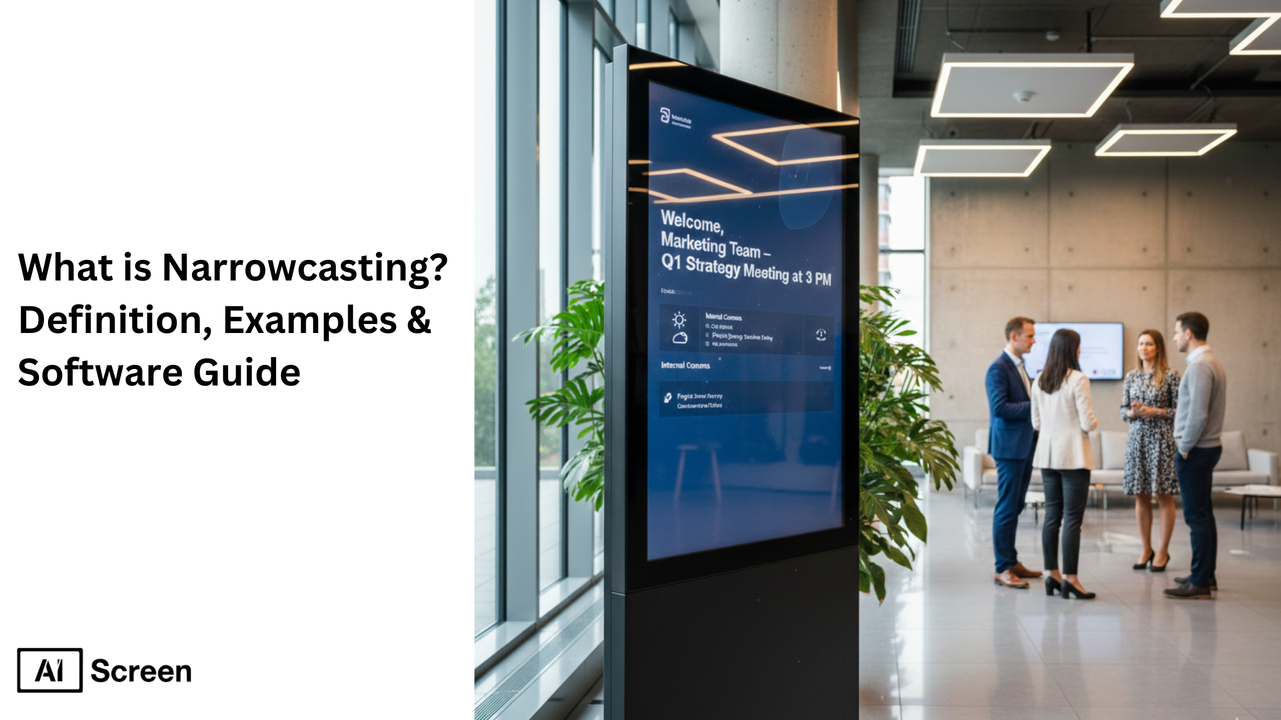 What is Narrowcasting? Definition, Examples & Software Guide 1 narrowcasting definition examples and software