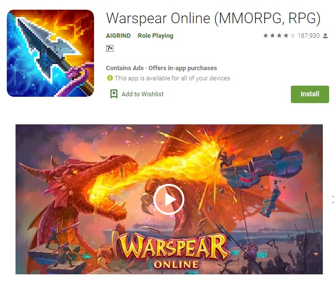 9.) Warspear Online