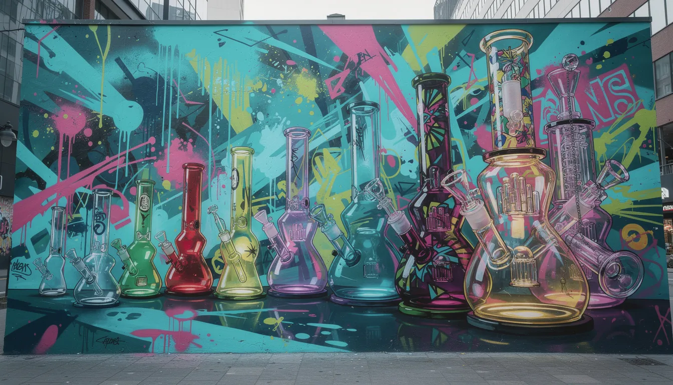 Eine Auswahl an Bongs in verschiedenen Preisklassen für jeden Geldbeutel.