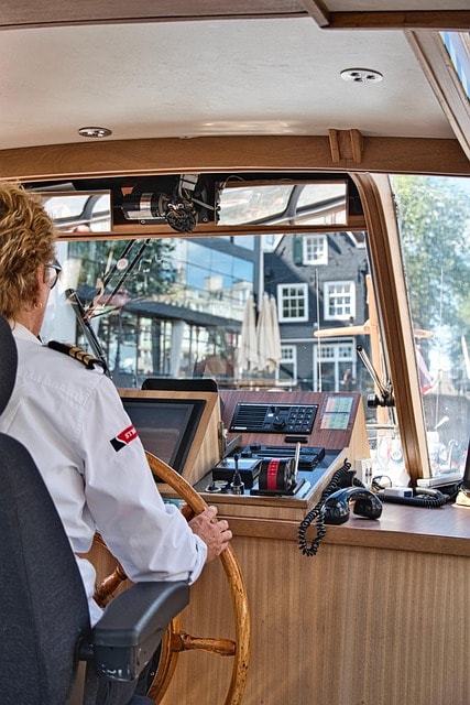 pilot, captain, boat, tour, amsterdam, tourism, navigate