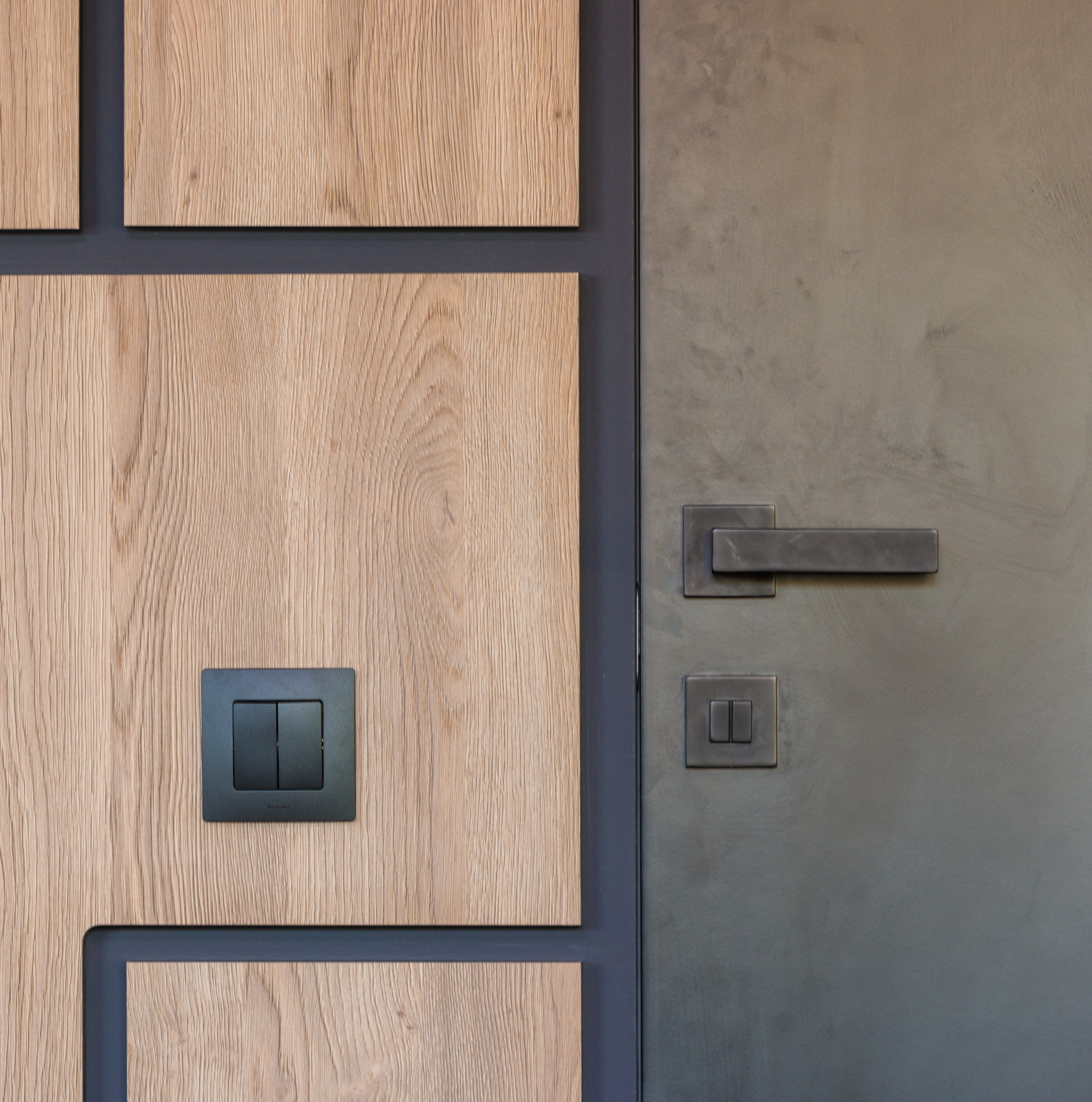 A key fob system installed into a residents front door