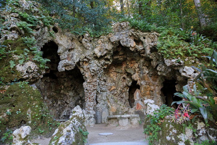 Underground walkway in Quinta de Regaleira. 