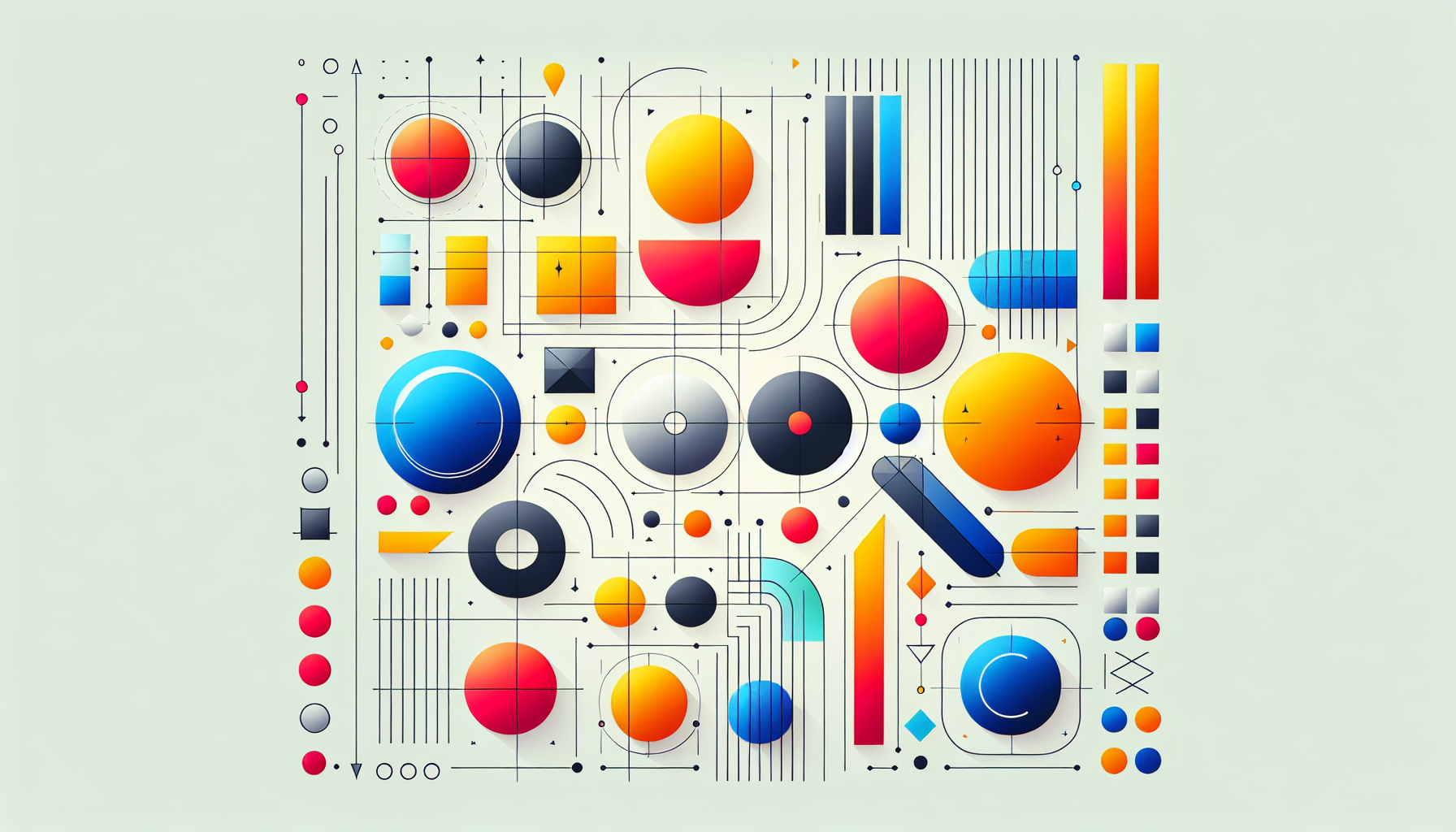 Illustration of visual design principles in interface elements