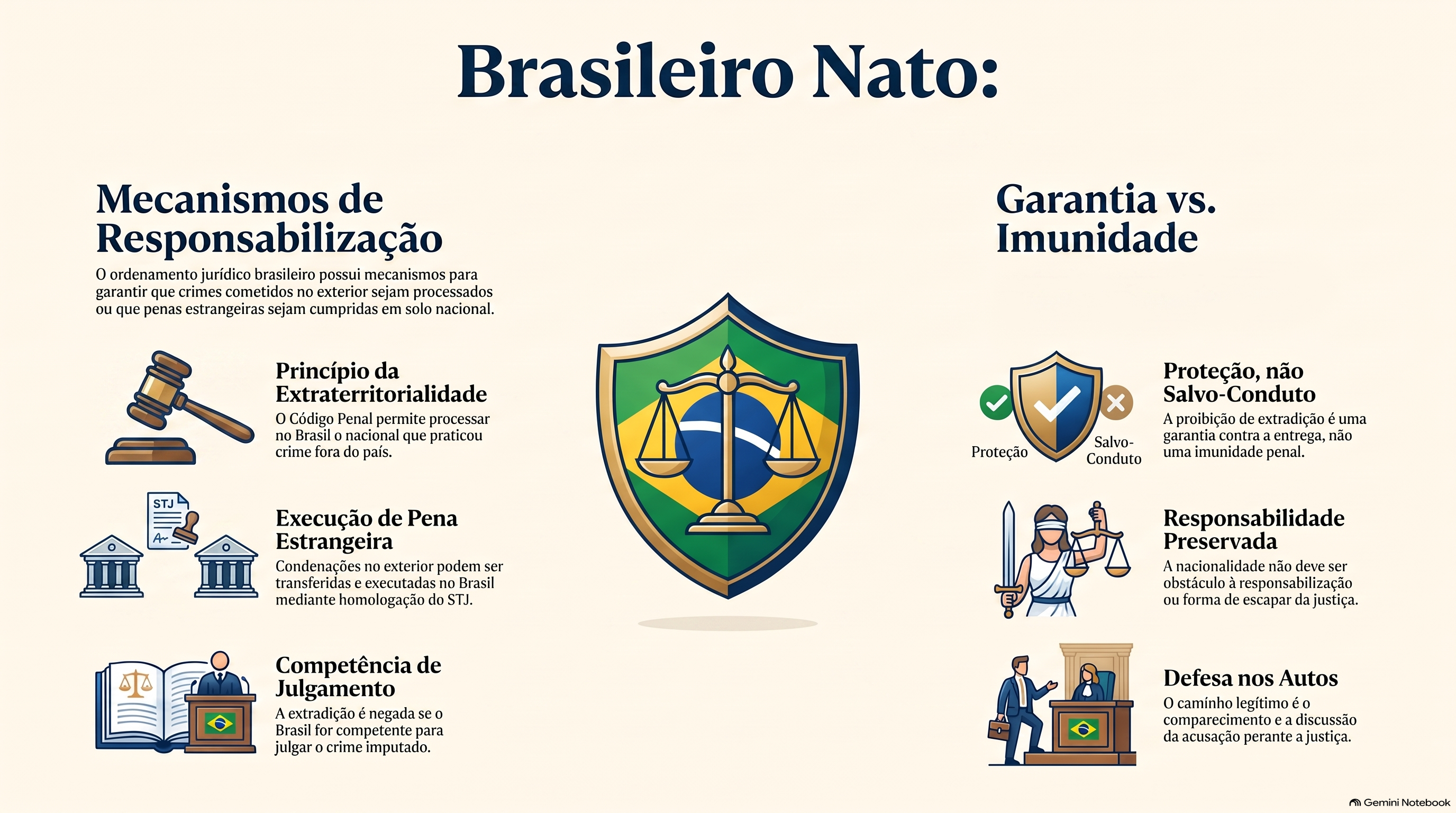 Se o brasileiro nato n&atilde;o pode ser extraditado, ele responde pelo crime?