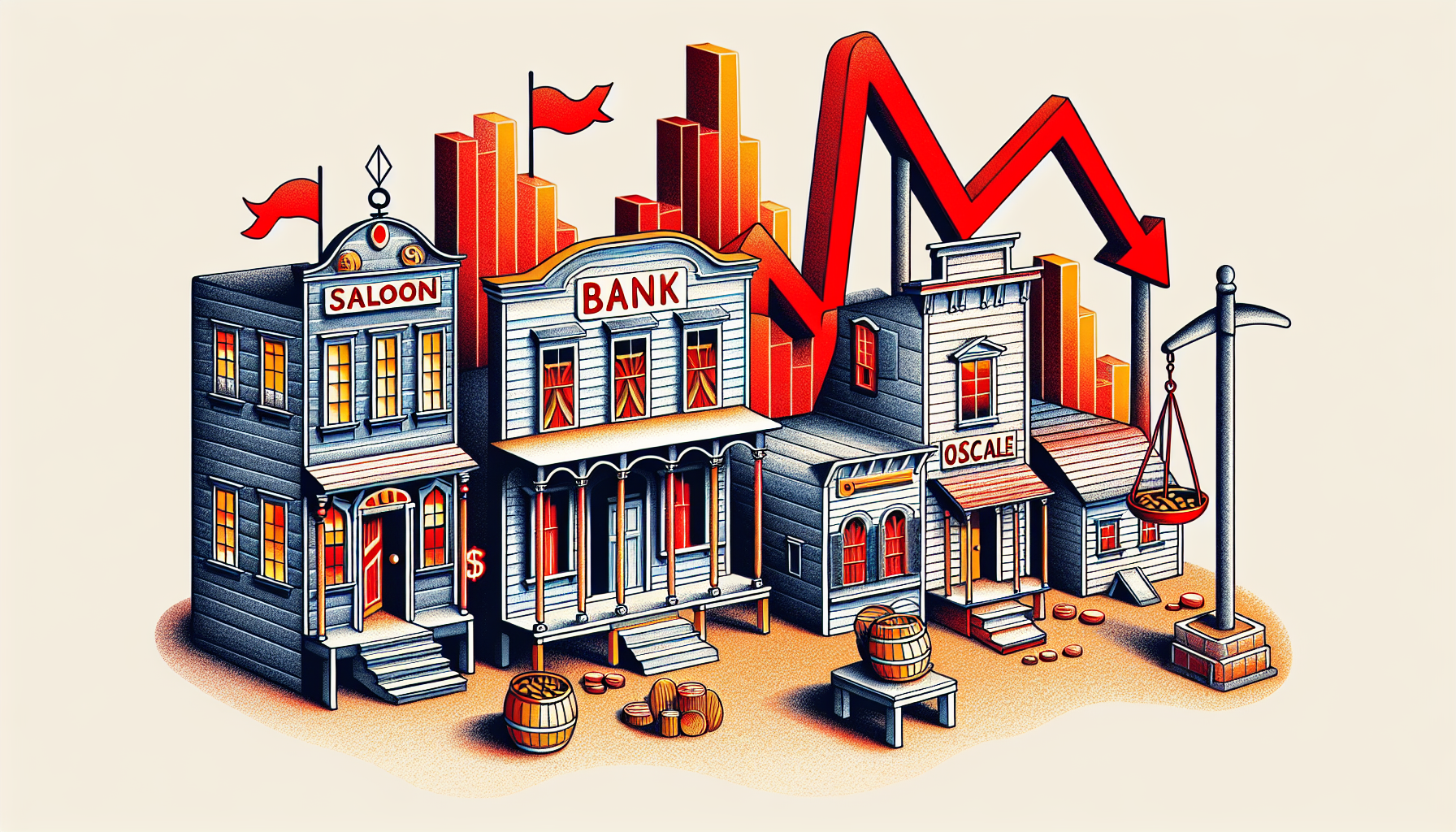 Illustration of red flags in gold investing