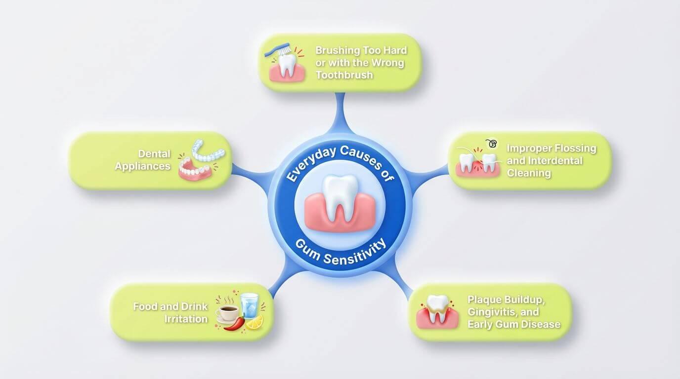 Most Common Everyday Causes of Sensitive Gums