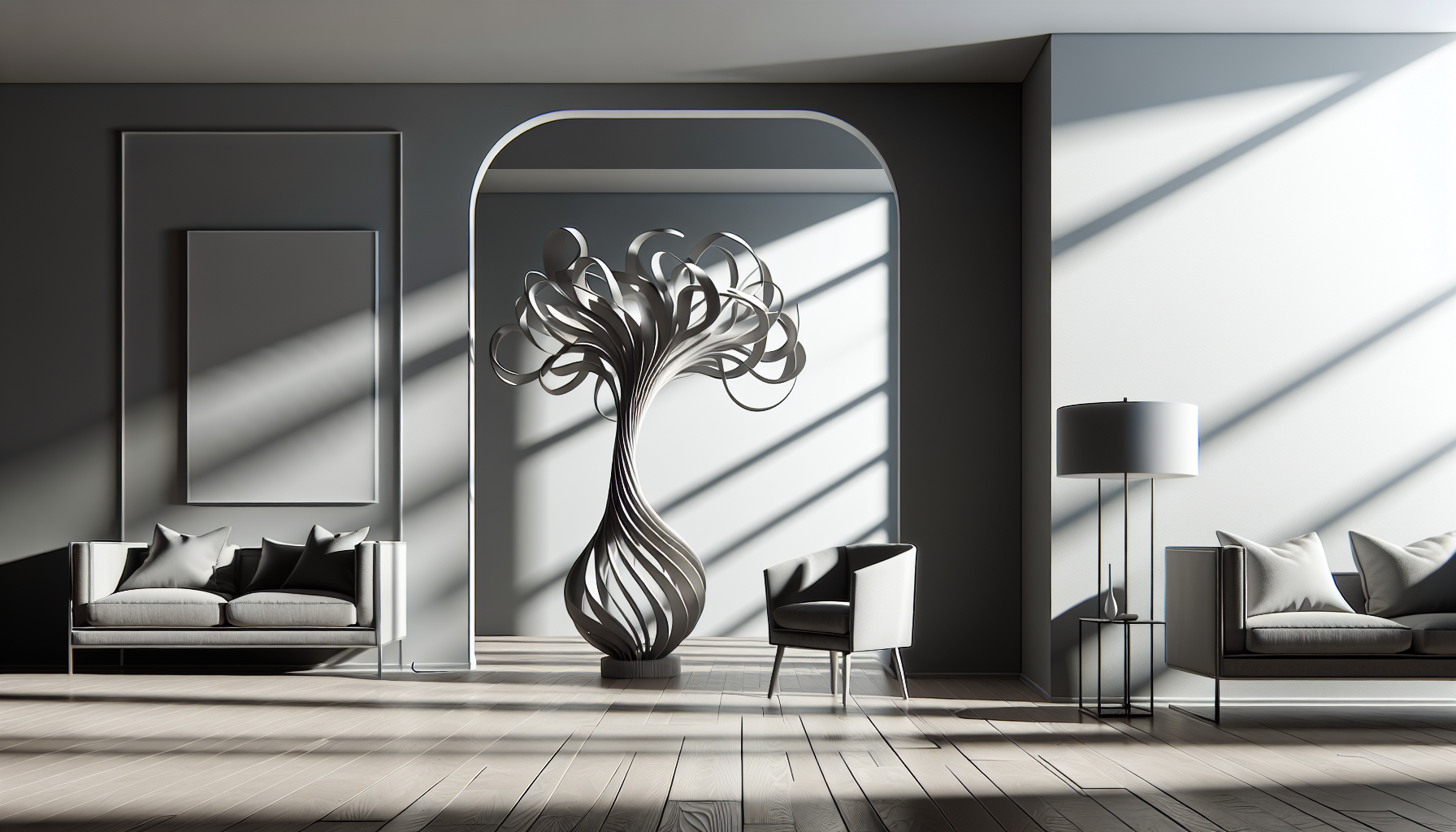 Captivating designer floor lamp as a statement piece