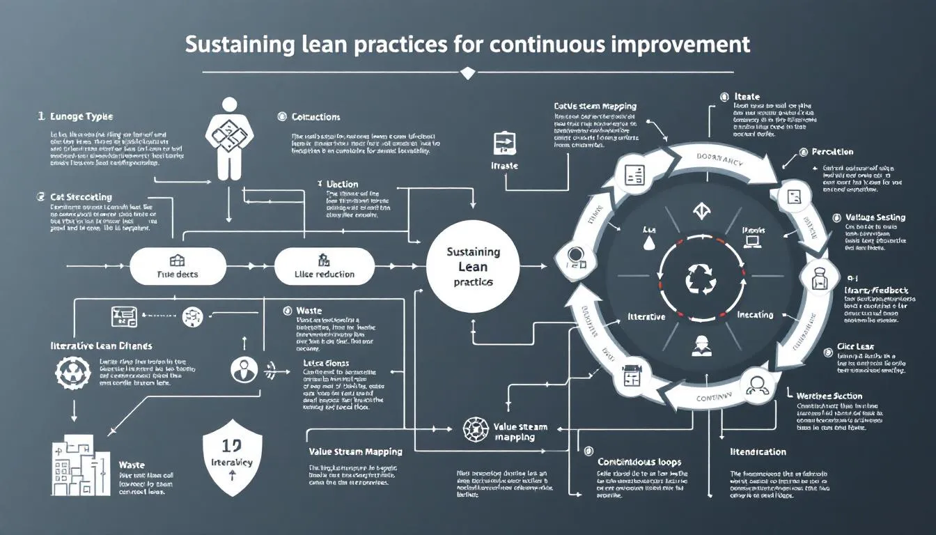 Sustaining lean practices for continuous improvement.