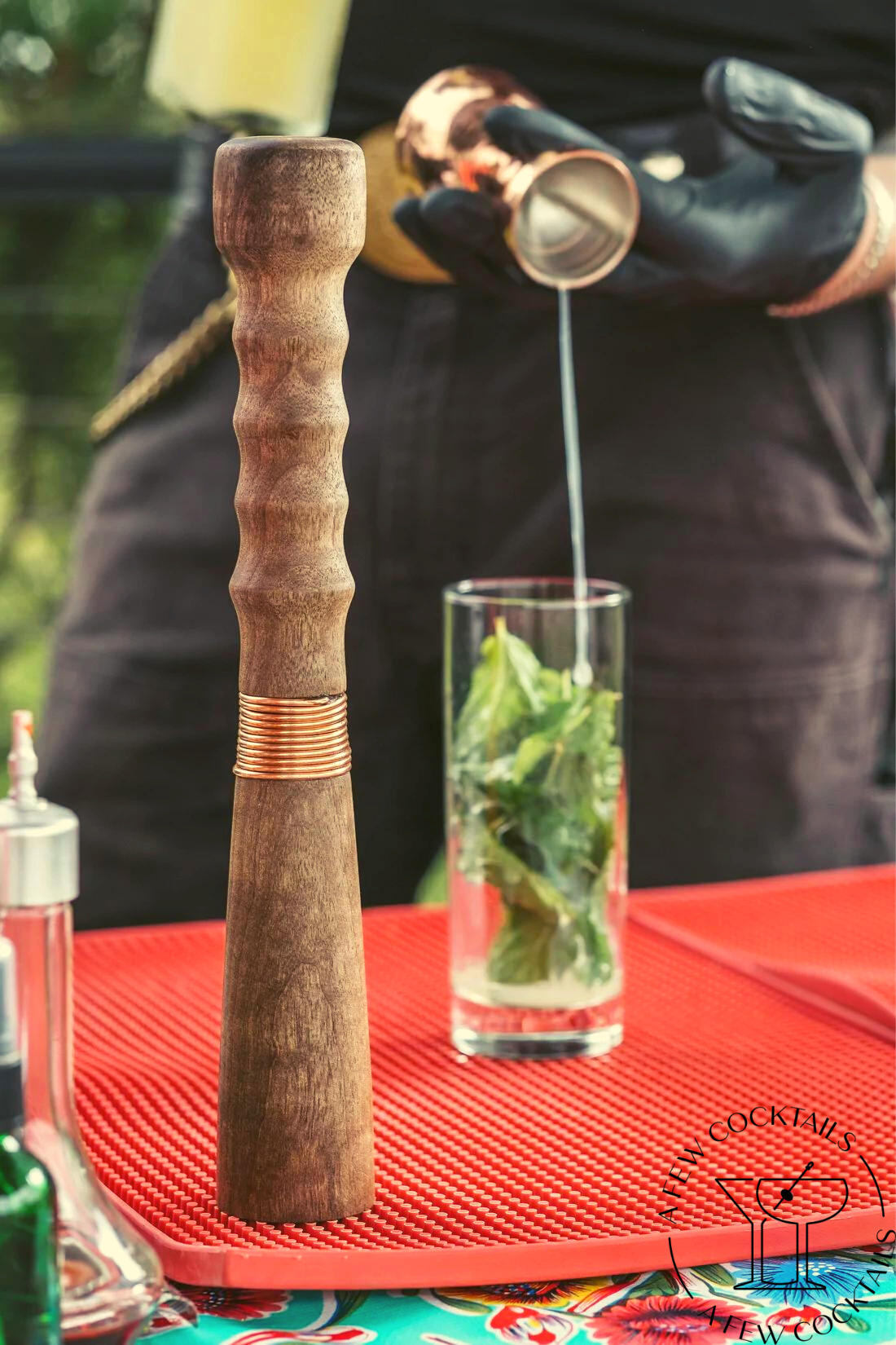 A Bar Above Black Muddler for Cocktails – 12-Inch-Long Cocktail Muddler  Perfect for Crushing Fruit