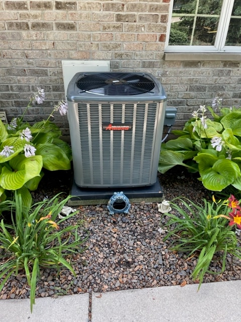New Amana AC unit installed in Frankfort, IL