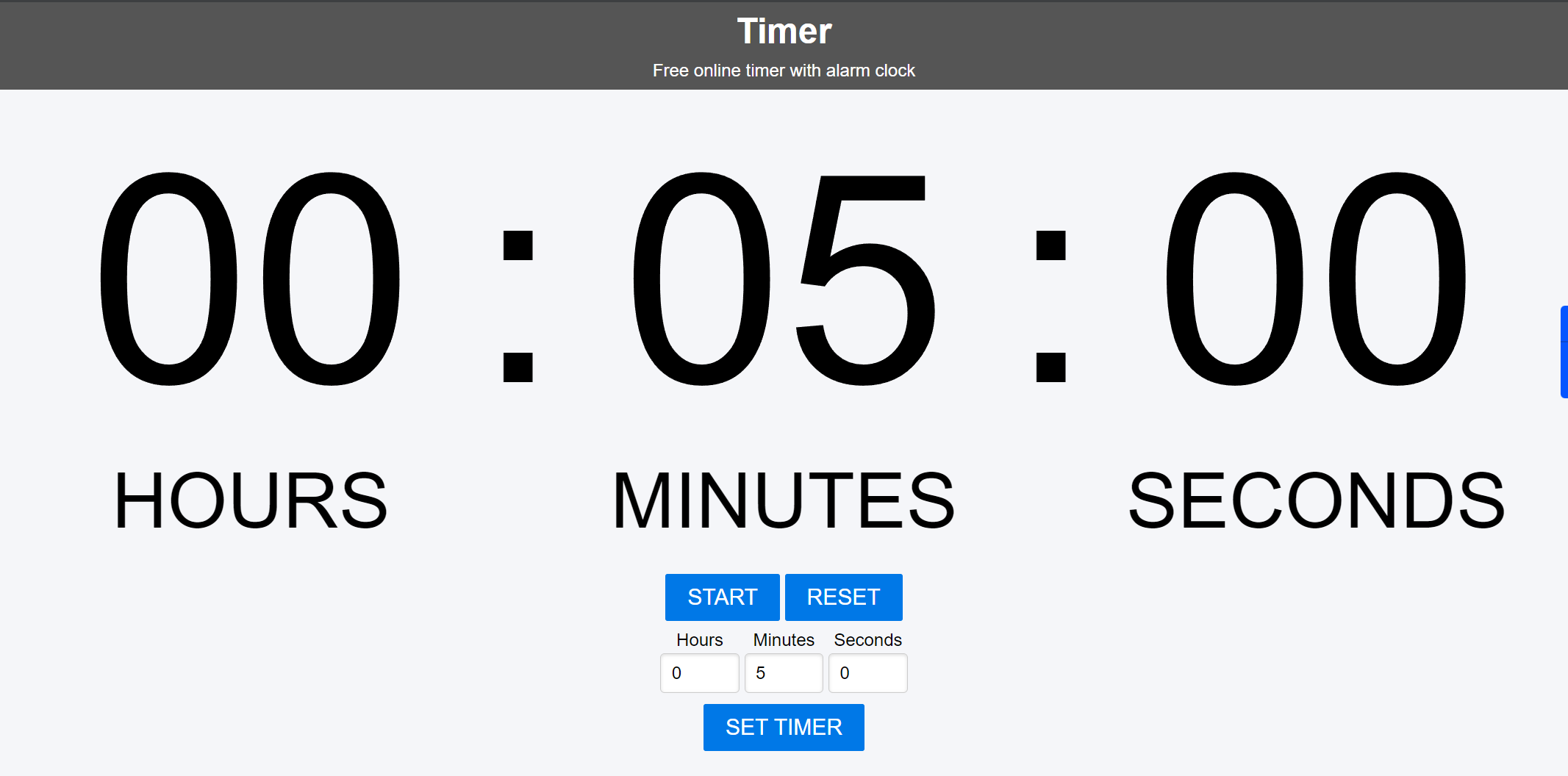 Online Clock Timer