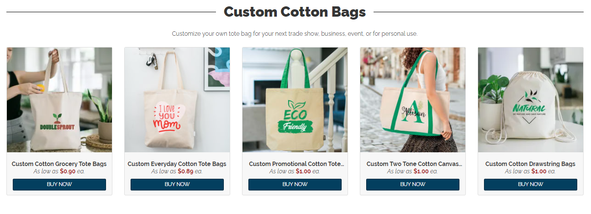 shop now organic cotton tote bags