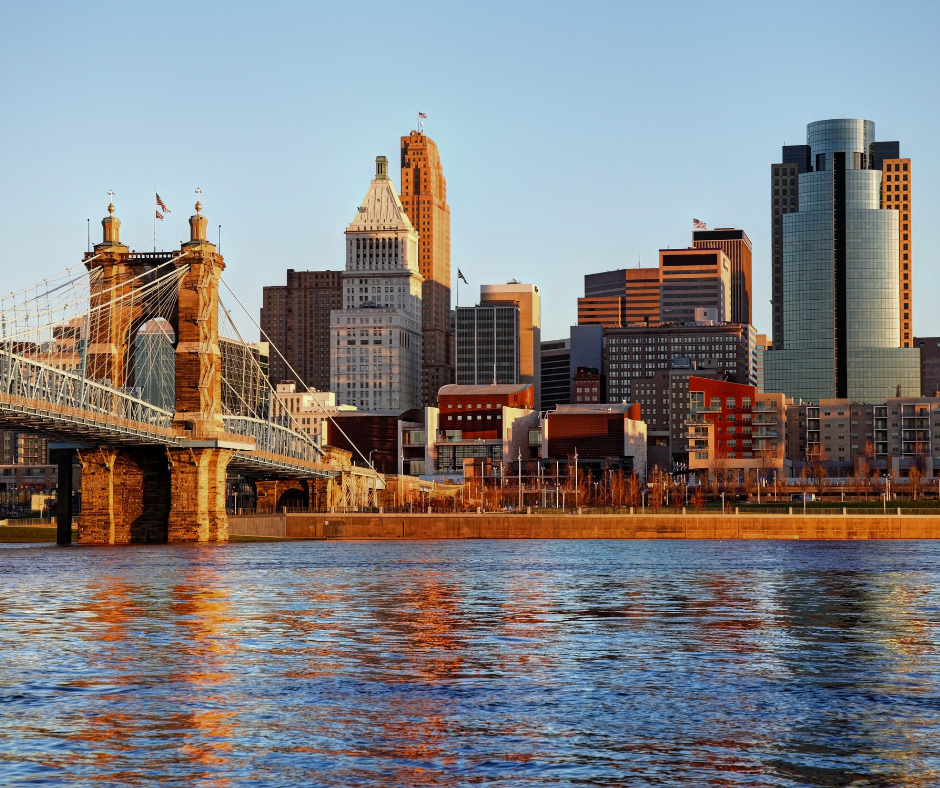 the Cincinnati skyline