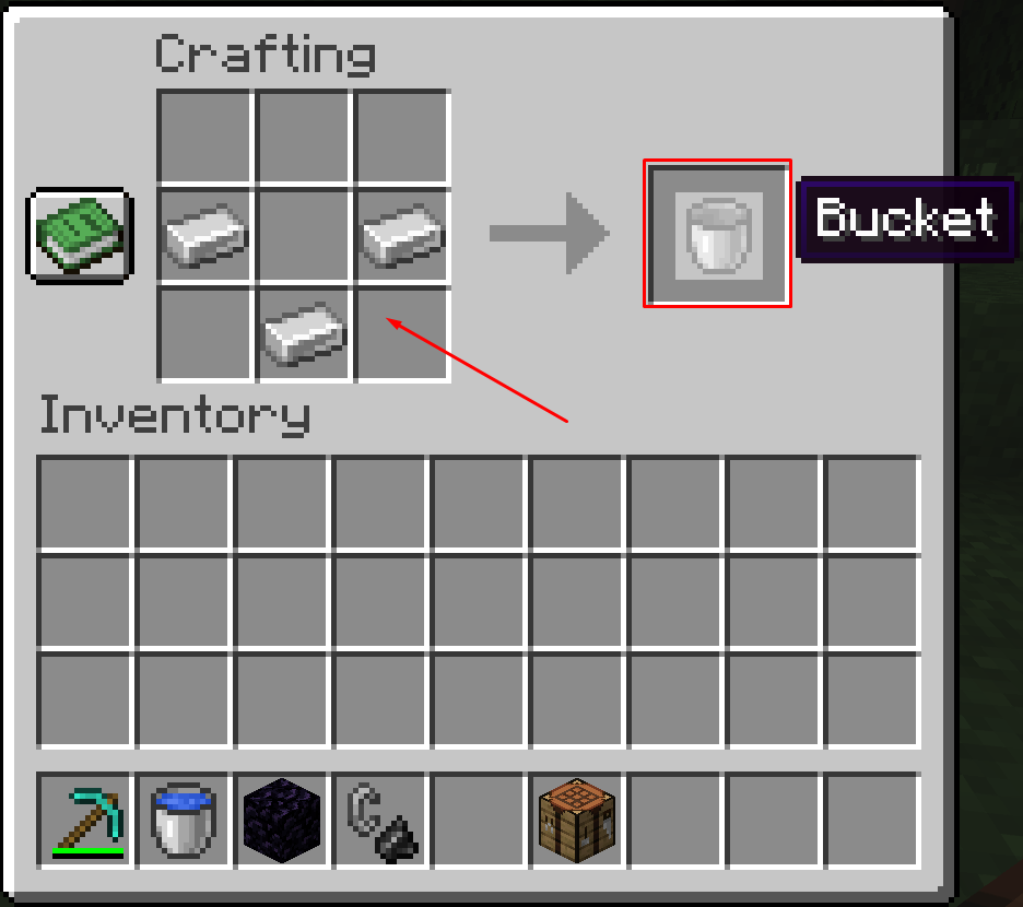 You can turn an empty bucket into lava buckets.