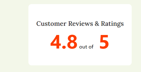 Average Customer Rating