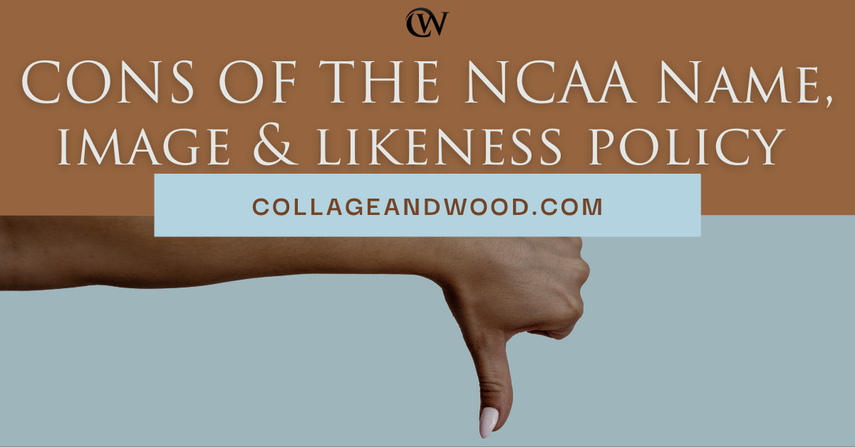 Will all colleges benefit equally? Many give the NIL policy a thumbs down as their school doesn't have the booster support of other big colleges..