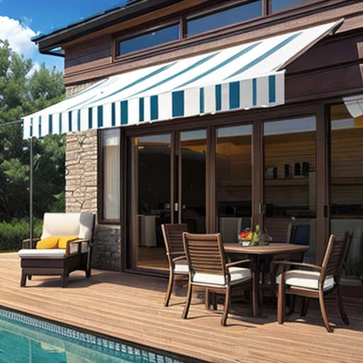 Retractable awnings can offer light rain protection, similar to a roof or retractable pergola.