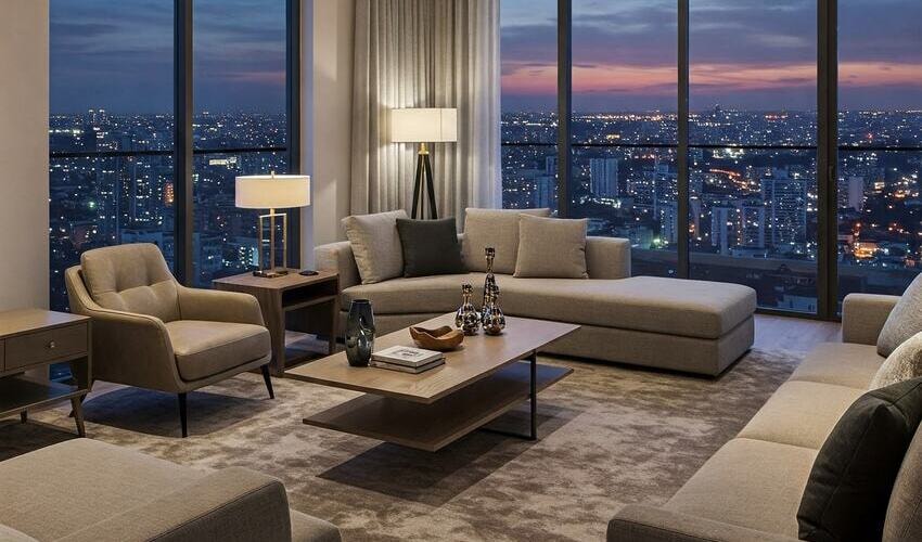 Spacious 4 BHK luxury apartment in Baner, Pune with smart home tech and premium interiors.