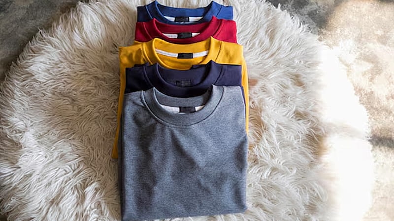A bundle of shirts