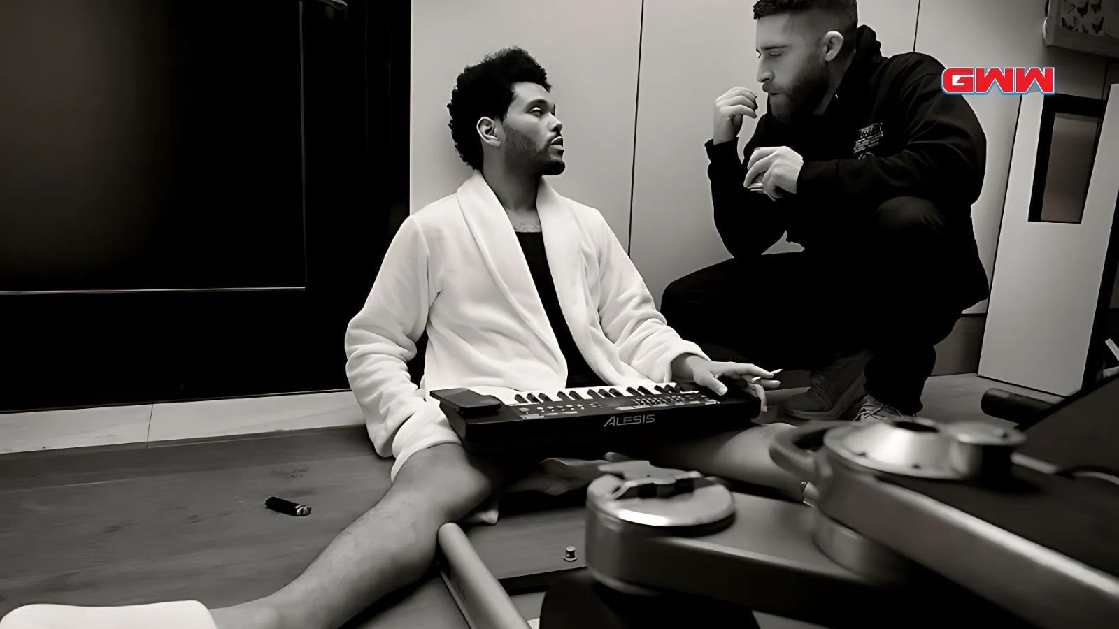 The Weeknd and Trey Edward Shults in Hurry Up Tomorrow