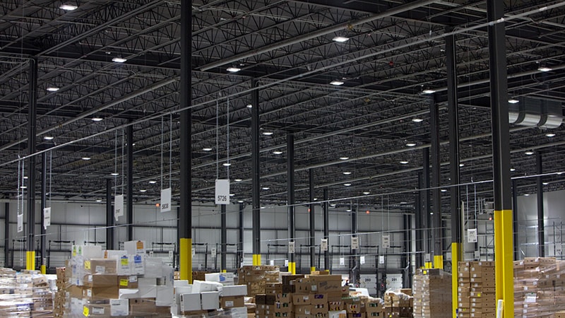 High Bay Lights at a Warehouse