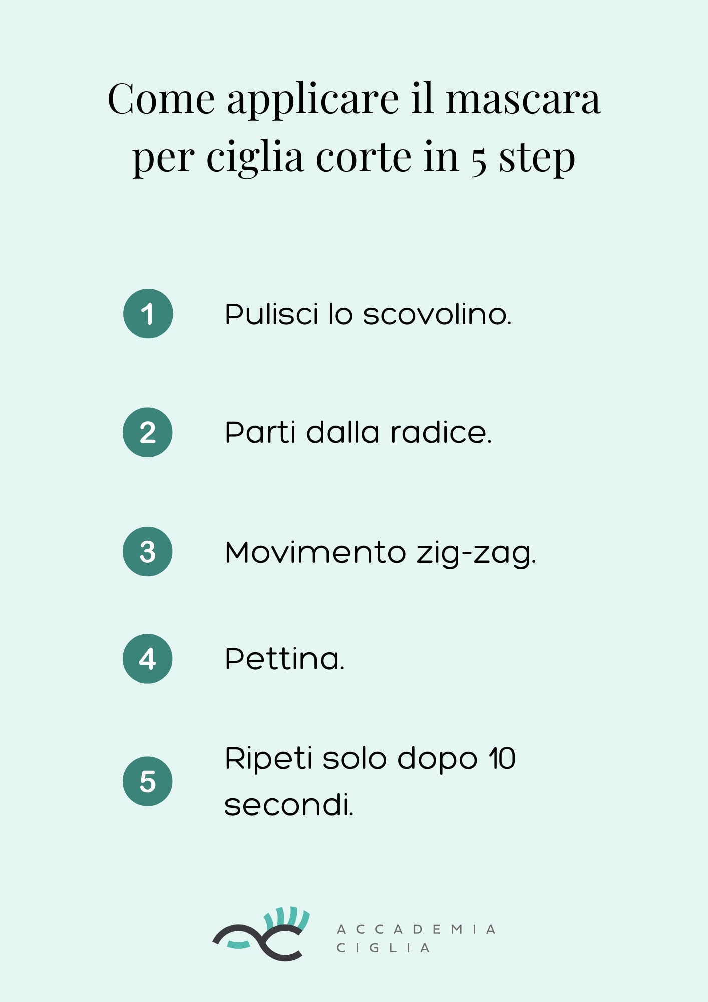 come applicare il mascara per ciglia corte