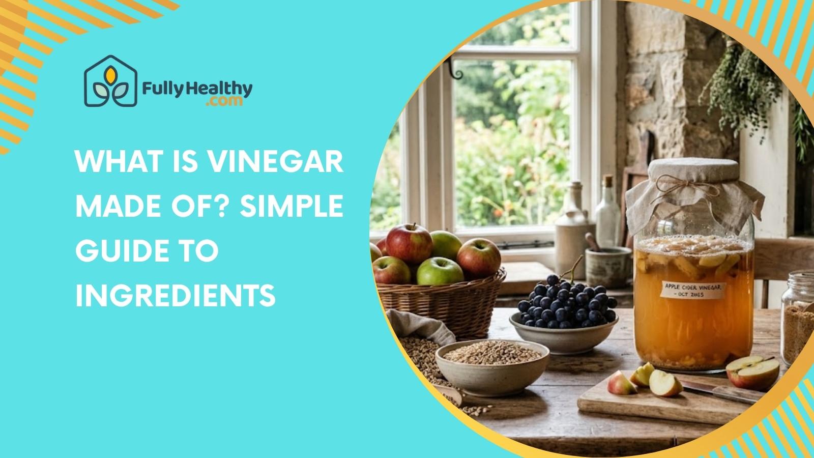 What Is Vinegar Made Of? Simple Guide to Ingredients