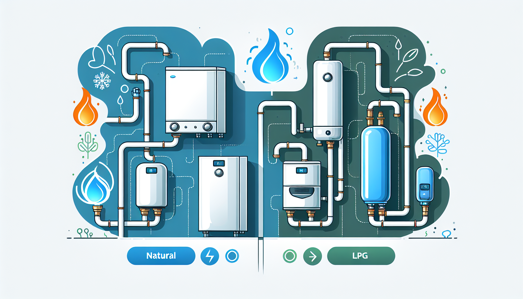 Comparison of hot water systems