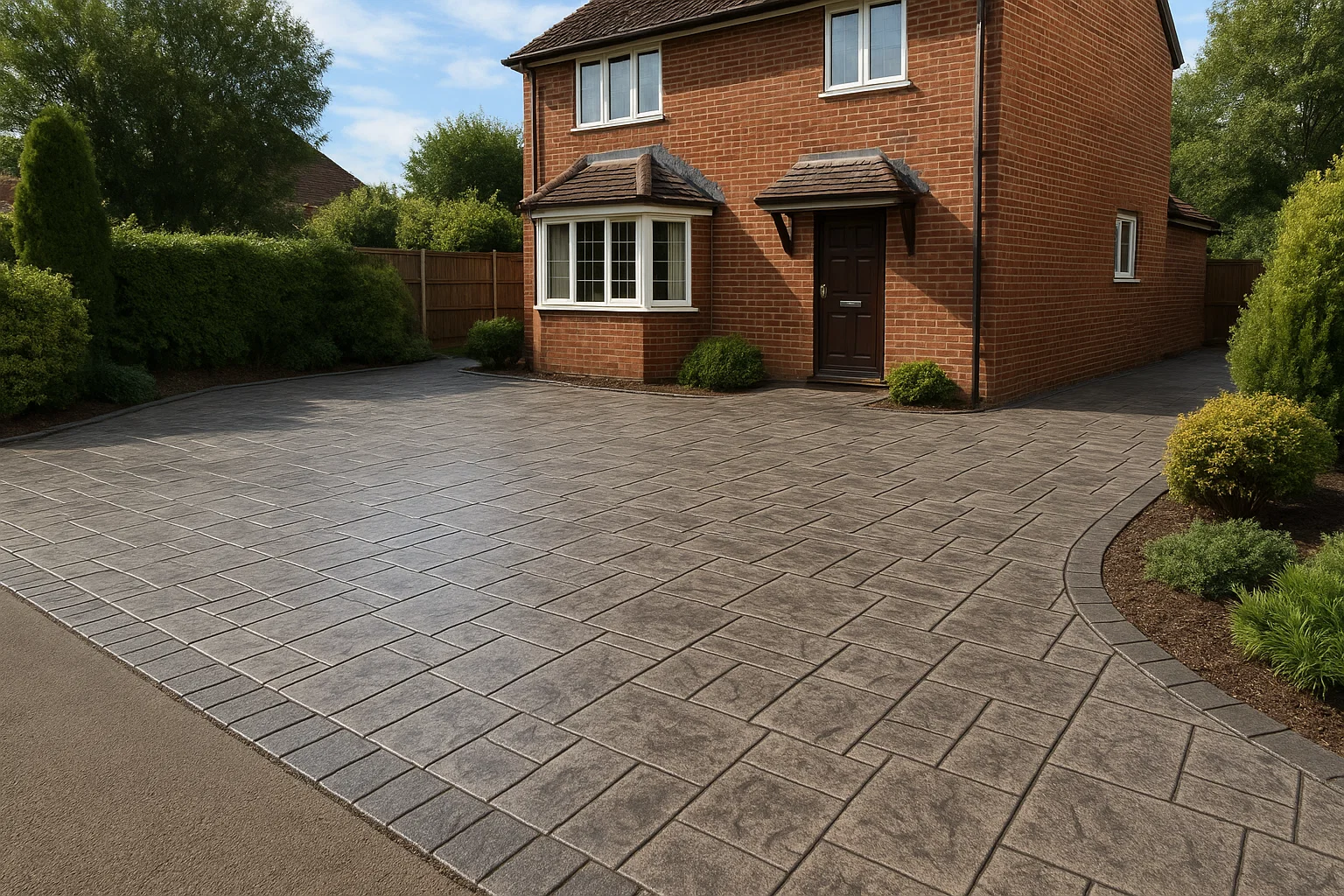 Cost of Stamped Concrete Driveways - Calculate 2026 Prices