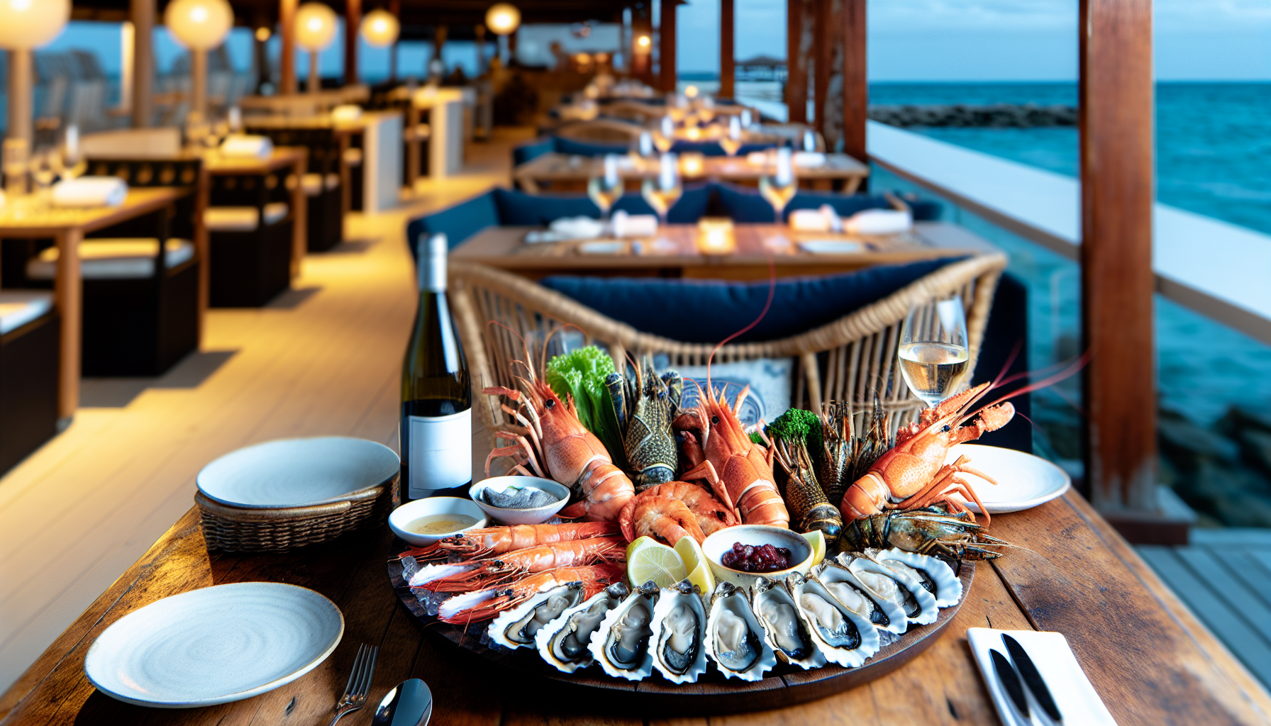 Exquisite fresh seafood dishes at Burlock Coast, Ritz Carlton Fort Lauderdale