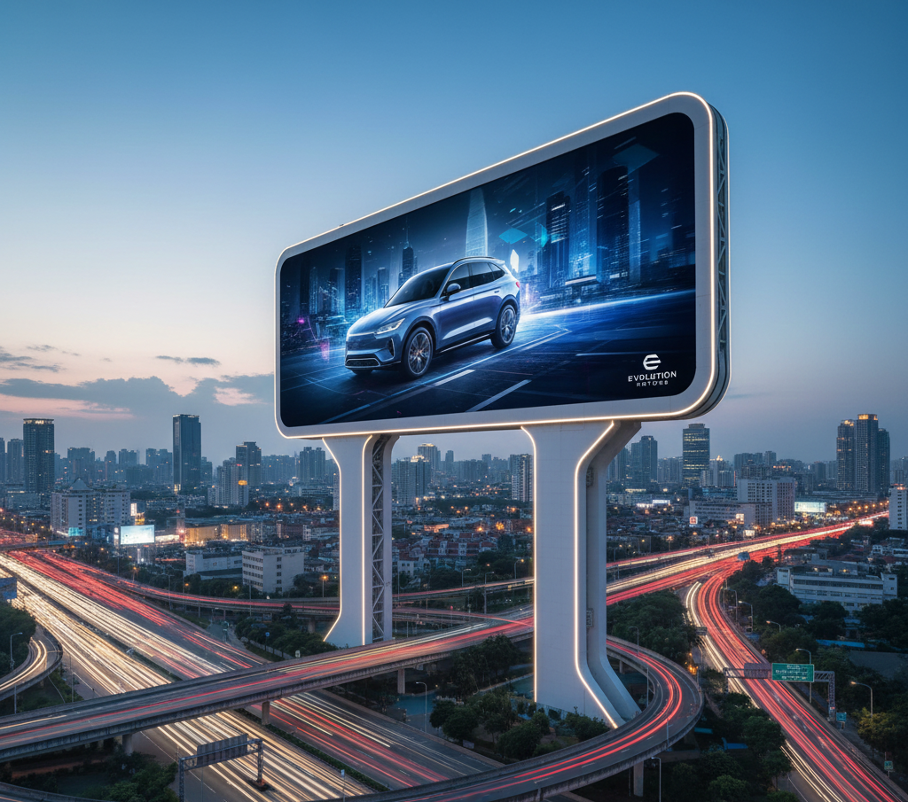 flat-screen led outdoor electronic billboards