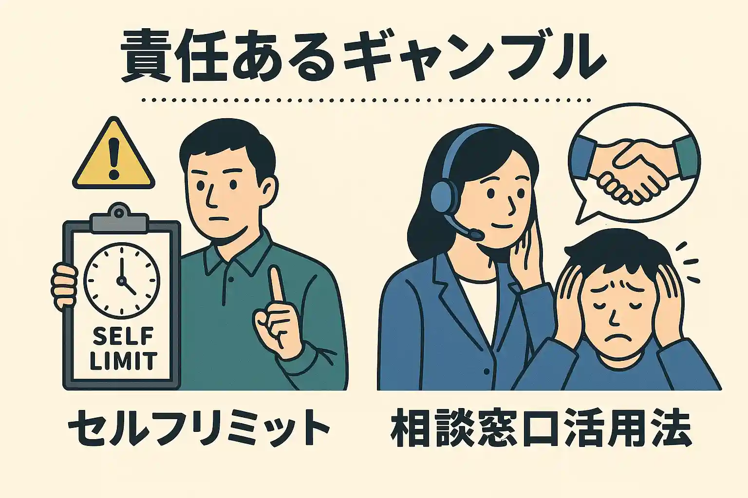 責任あるギャンブル｜自己規制・相談窓口活用法