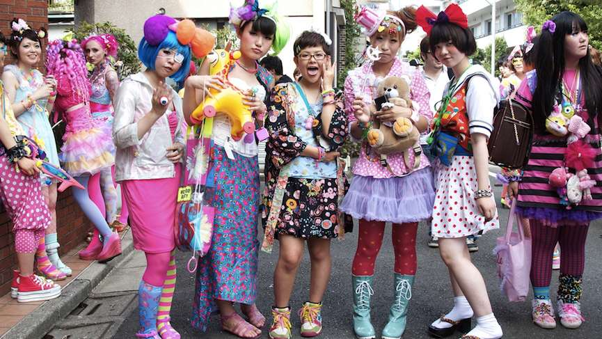 Japanese wearing Yami Kawaii Fashion