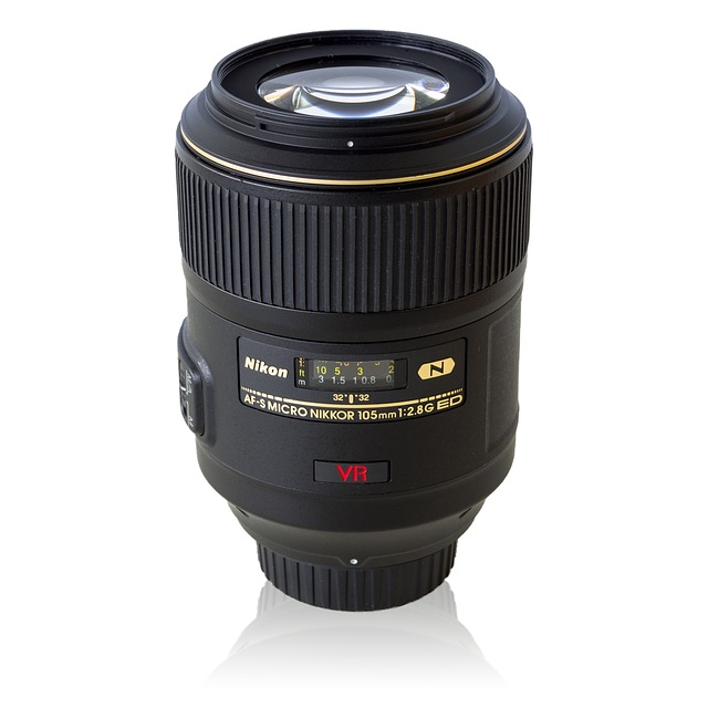 nikon, 105mm f2, 8 macro lens