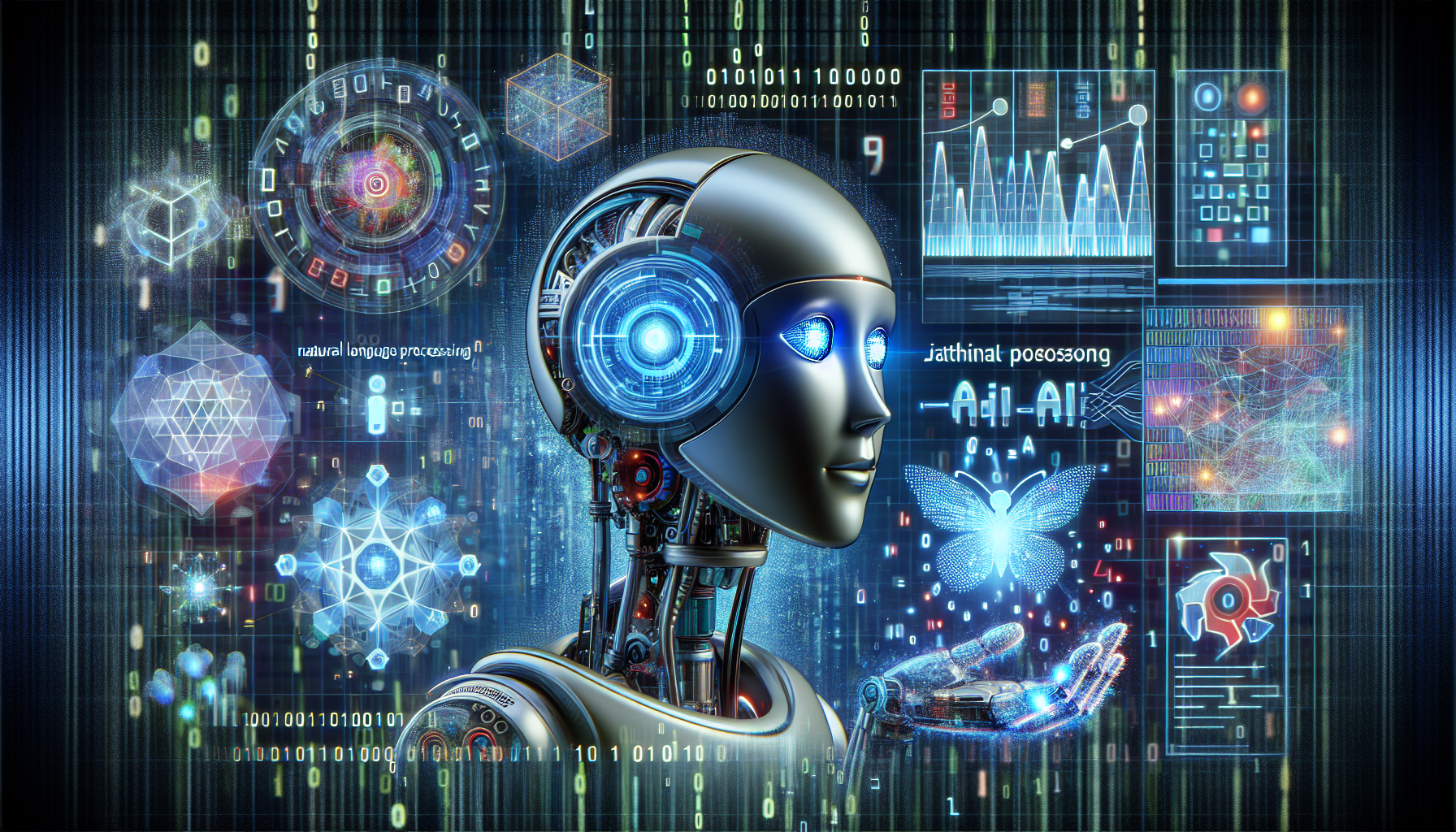 Illustration of advanced AI technologies