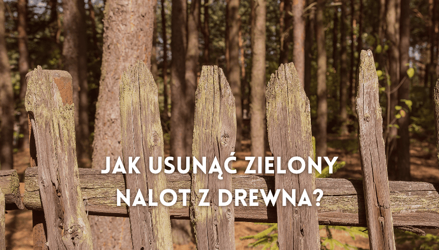 jak usunąć zielony nalot z drewna