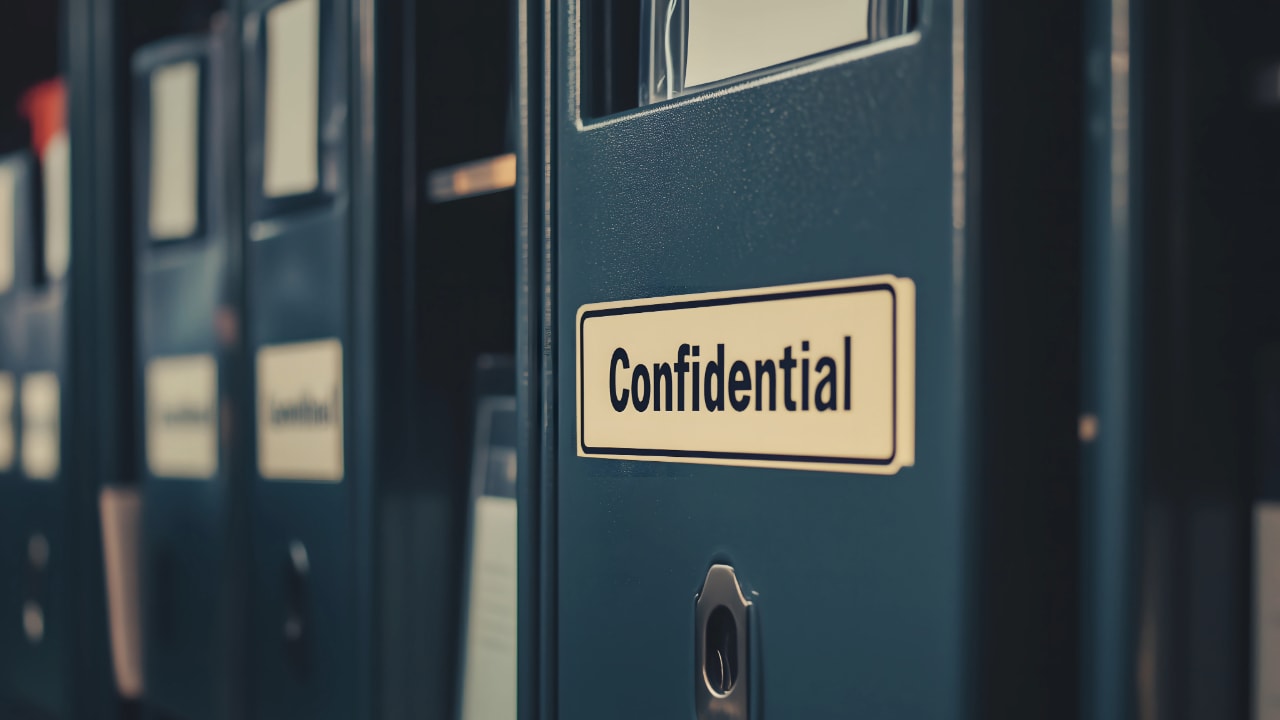 confidential data classification example, confidential folder