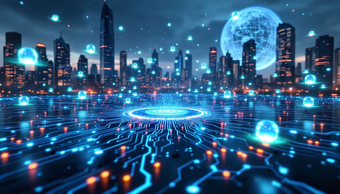 An illustration depicting the role of AI in enhancing cybersecurity.