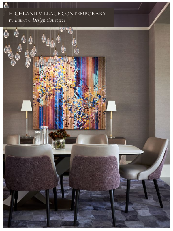 Highland Village Contemporary dining room