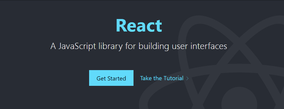 React front end JavaScript framework