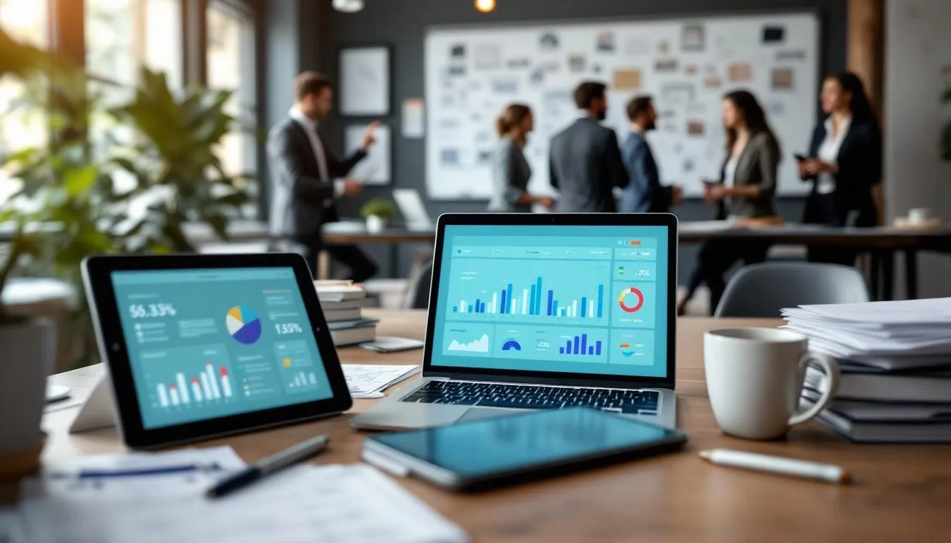 The image showcases a variety of digital marketing services offered by leading marketing agencies, highlighting their innovative solutions and creative campaigns across social media platforms. It emphasizes the importance of a strategic approach to drive growth and enhance marketing efforts for businesses in today's competitive landscape.