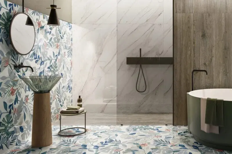 Wonderspace Spazzolato White 120×60 Tiles by Novabell.