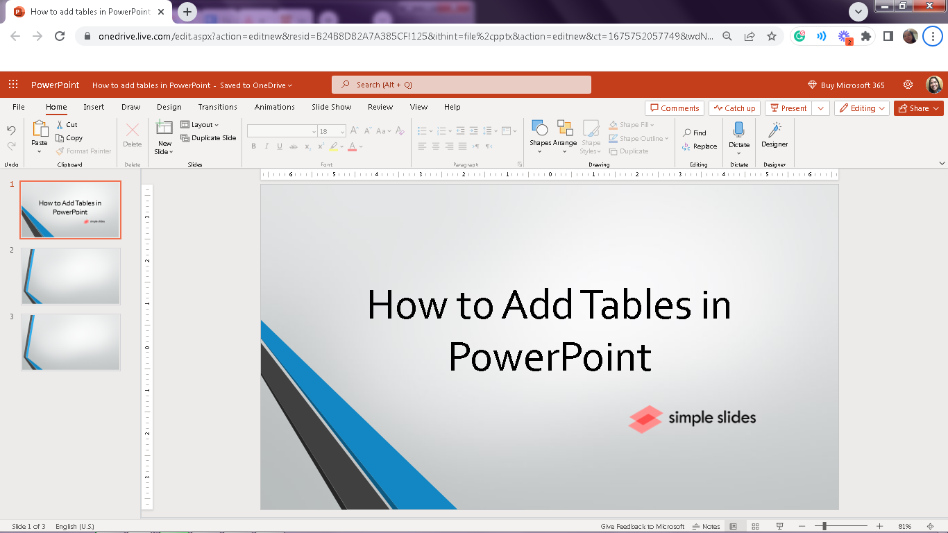 Open your PowerPoint presentation