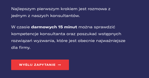 Przykłady CTA: sellwise.pl. Dobre CTA jest kontrastowe