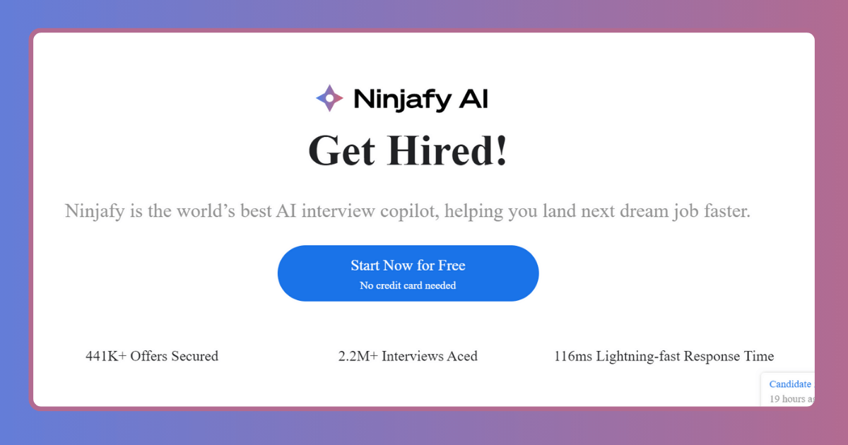 Ninjafy ai | best ai interview assistant