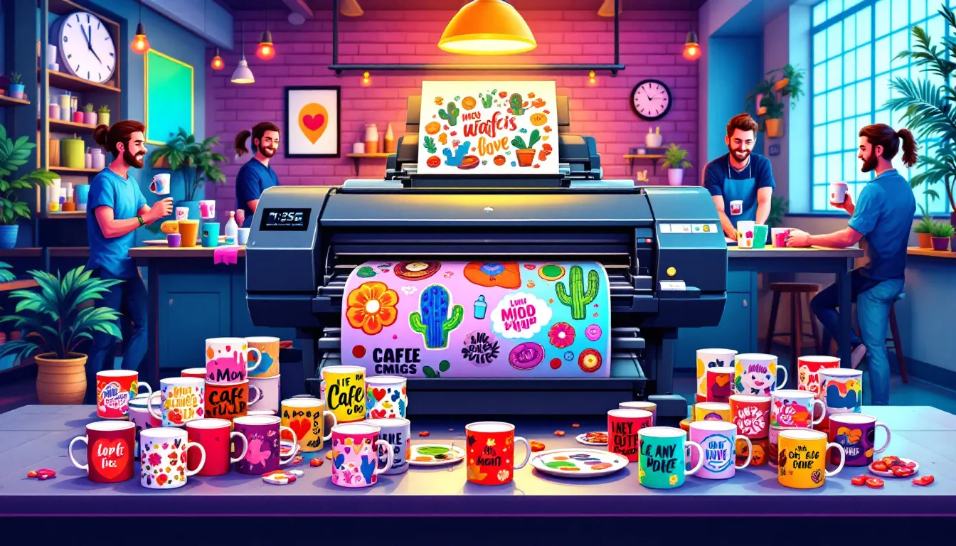 Fast and reliable mug printing services in action.