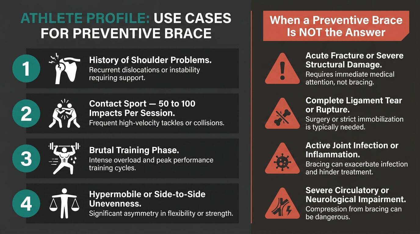 When Does a Preventive Shoulder Brace Make Sense?